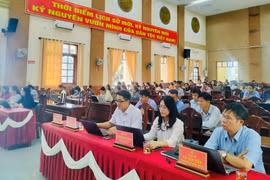 Các đại biểu tham dự tập huấn nâng cao năng lực số, ứng dụng AI và an toàn thông tin. Ảnh: ĐVCC