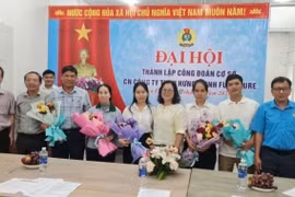 Ra mắt Ban chấp hành Công đoàn cơ sở Chi nhánh Công ty TNHH Hưng Thịnh Furniture. Ảnh: K.V