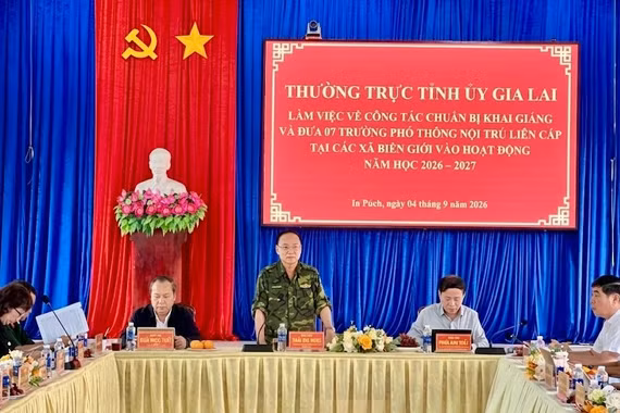 Thường trực Tỉnh ủy yêu cầu bảo đảm an toàn khi đưa 7 trường nội trú biên giới vào hoạt động