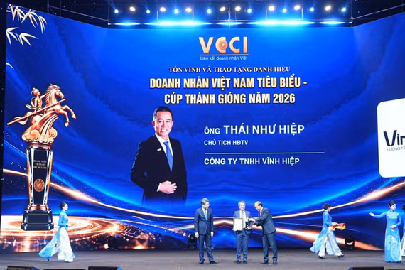 Doanh nhân Thái Như Hiệp vinh dự nhận Cúp Thánh Gióng năm 2026