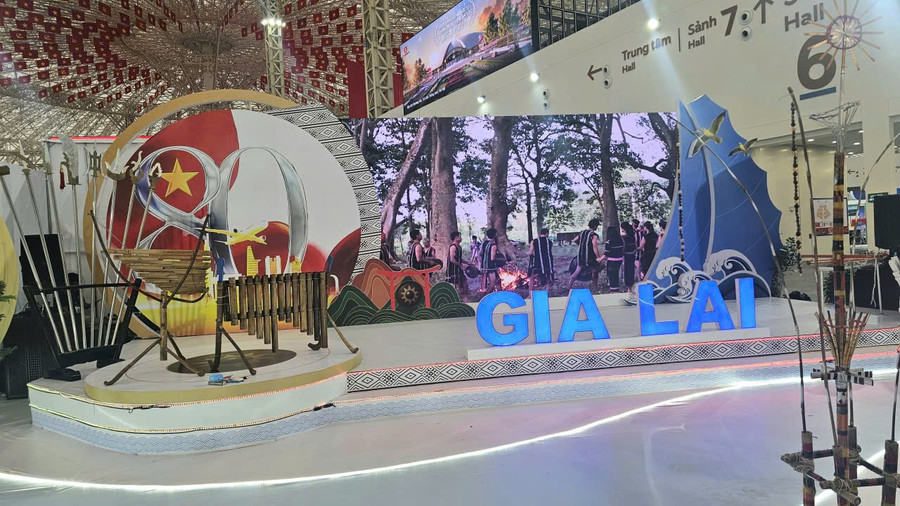 Một số gian trưng bày của tỉnh Gia Lai. Ảnh: Đức Hải 4-9529.jpg