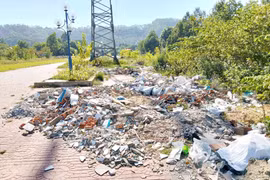 Hoa viên Xóm Tiêu thành điểm tập kết xà bần