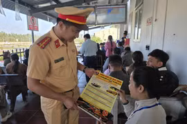 Cảnh sát Giao thông Gia Lai đồng loạt ra quân bảo đảm trật tự an toàn giao thông phục vụ Đại hội Đảng