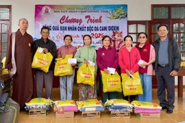 Trao 300 suất quà Tết cho nạn nhân chất độc da cam.