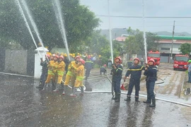 Thực tập phương án chữa cháy, cứu nạn cứu hộ tại Chi nhánh Công ty TNHH Olam Việt Nam