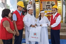Hội Chữ thập đỏ tỉnh Gia Lai kêu gọi chung tay hỗ trợ người dân khắc phục hậu quả bão số 13.
