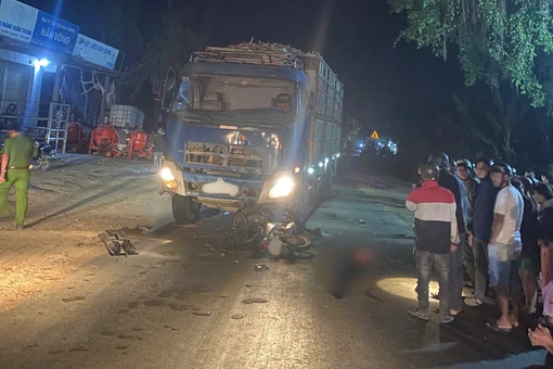 Hiện trường vụ tai nạn khiến ông T. tử vong