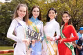 Dàn mỹ nhân Miss Grand International 2023 khoe sắc với áo dài