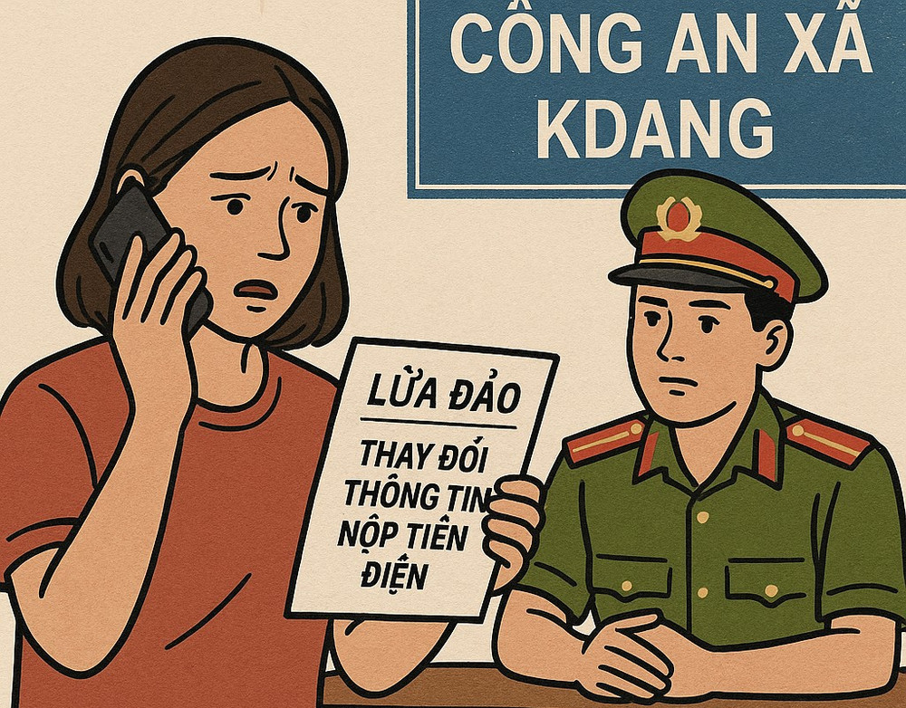 Thay đổi thông tin nộp tiền điện sau sáp nhập đơn vị hành chính là một trong những hình thức lừa đảo đang nổi lên hiện nay. Ảnh minh họa: M.T 1.jpg