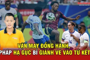 Vận may đồng hành, Pháp hạ gục Bỉ giành vé vào tứ kết