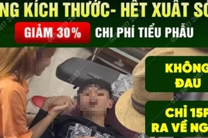 Loạn phòng khám nam khoa 'chui'