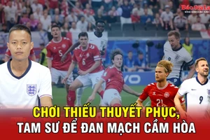 Chơi thiếu thuyết phục, Tam Sư để Đan Mạch cầm hòa