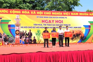 Ngày hội Văn hóa, Thể thao các dân tộc thiểu số huyện Krông Pa: Xã Ia Rmok đạt giải nhất toàn đoàn 