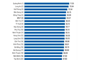 Top 30 tỉnh, thành phố có chất lượng điều hành tốt nhất năm 2023