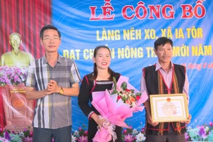 Làng Nẽh Xo đạt chuẩn nông thôn mới