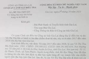 Truy tìm bị hại trong vụ án lừa đảo chiếm đoạt tài sản