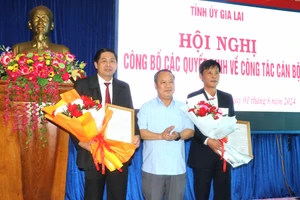 Bí thư huyện ủy Kbang Nguyễn hữu Tuyến giữ chức Phó trưởng ban Thường trực Ban Tổ chức Tỉnh ủy. Ảnh: Ngọc Minh