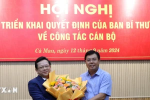 Phó Trưởng Ban Kinh tế TW Nguyễn Đức Hiển giữ chức Phó Bí thư Tỉnh ủy Cà Mau