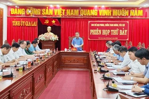 Ban Chỉ đạo phòng-chống tham nhũng, tiêu cực tỉnh Gia Lai họp phiên thứ 7