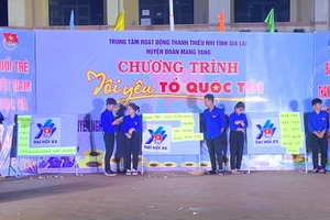 Trung tâm hoạt động TTN tỉnh Gia Lai tổ chức các hoạt động tuyên truyền với chủ đề “Tôi yêu Tổ quốc tôi” 