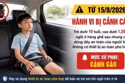 Không phải “hoãn phạt ghế trẻ em”: Quy định mới từ 15/8 cha mẹ cần biết