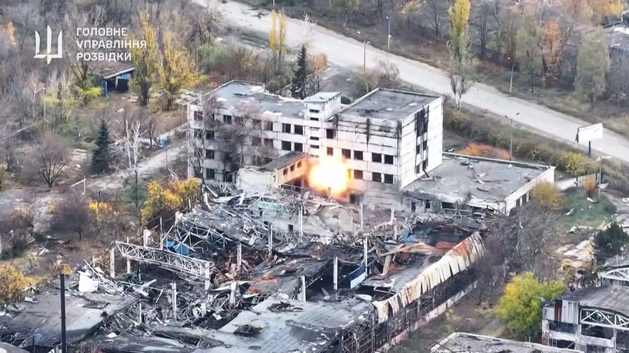 Một vụ tập kích tại Pokrovsk từ trên cao. Ảnh: NBC News