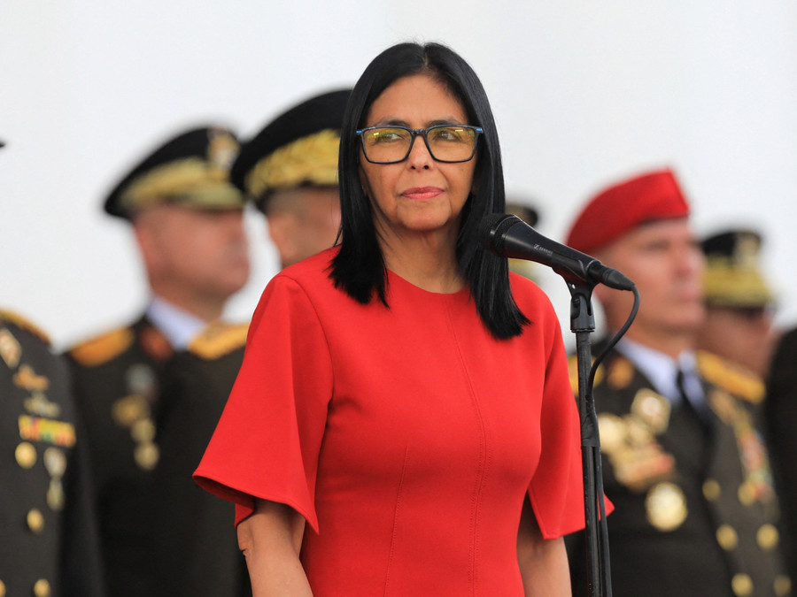 Tổng thống lâm thời Venezuela Delcy Rodriguez. Ảnh: Reuters