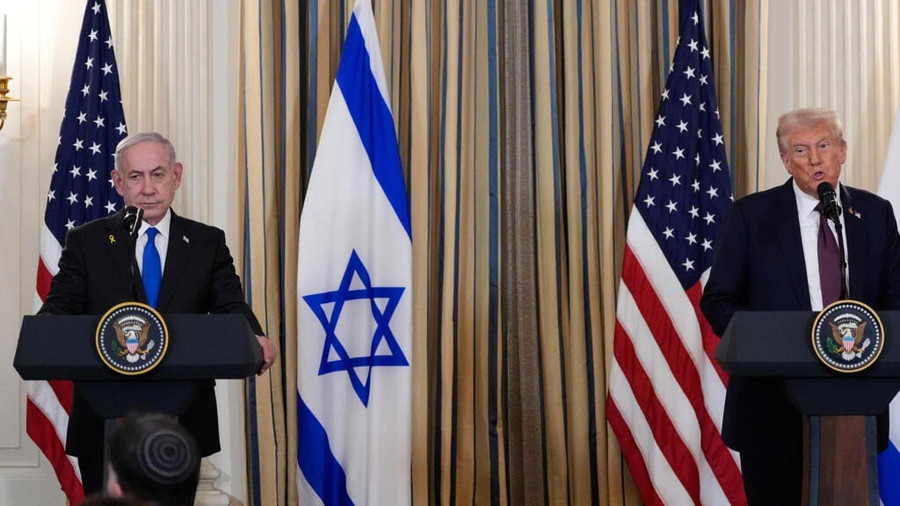 Tổng thống Mỹ Donald Trump đã công bố kế hoạch 21 điểm về hòa bình tại Dải Gaza. Ảnh: Reuters photo-trump-netan-yahu-30-sept-a.jpg