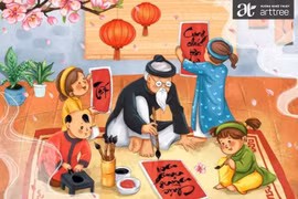 Minh niên khai bút, bút thần