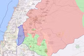  Syria: Trung bình phiến quân tiến chiếm 2.200 km2 trong một ngày 