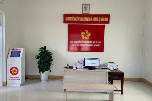 Triển khai mô hình Điểm hướng dẫn dịch vụ công tại các đơn vị lực lượng vũ trang.