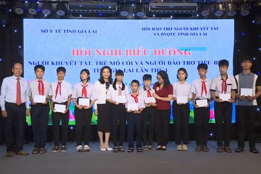 Gặp gỡ, biểu dương người khuyết tật, trẻ mồ côi và người bảo trợ tiêu biểu