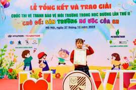 6 học sinh Gia Lai đạt giải cuộc thi vẽ tranh bảo vệ môi trường