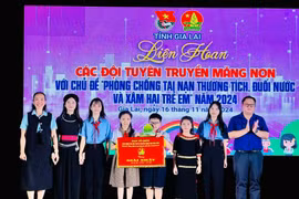 Huyện Chư Sê giành giải nhất tại Liên hoan các đội tuyên truyền măng non