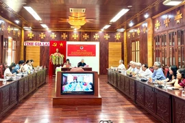 Quang cảnh hội nghị tại điểm cầu tỉnh Gia Lai. Ảnh: P.L
