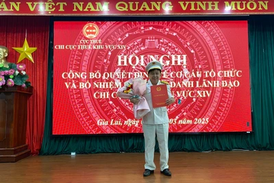 Ông Trần Quang Thành giữ chức Phó Chi cục Trưởng Chi cục Thuế Khu vực XIV