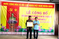 Làng Bung Bang Hven đạt chuẩn làng nông thôn mới