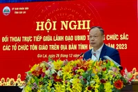 Lãnh đạo Ủy ban nhân dân tỉnh đối thoại với chức sắc các tổ chức tôn giáo trên địa bàn tỉnh 