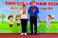 Em Lê Nguyễn Anh Khoa đạt giải nhất hội thi Phụ trách Sao giỏi-Sao nhi đồng chăm ngoan tỉnh Gia Lai