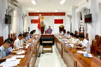 Quang cảnh buổi giám sát về lập kế hoạch đầu tư công trung hạn giai đoạn 2021-2025 của HĐND tỉnh tại huyện Ia Grai. Ảnh Hà Duy