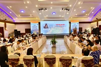 Quang cảnh hội nghị kết nối giao thương giữa nhà cung cấp khu vực Tây Nguyên với các doanh nghiệp xuất khẩu và tổ chức xúc tiến thương mại năm 2024. Ảnh Hà Duy
