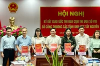 Cụm thi đua Sở Công thương các tỉnh khu vực Tây Nguyên ký kết giao ước thi đua 