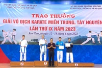 Gia Lai giành 9 huy chương vàng ở Giải Vô địch Karate Miền Trung-Tây Nguyên