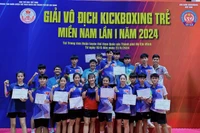 Gia Lai giành 12 huy chương ở Giải Vô địch Kickboxing trẻ miền Nam