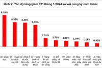 CPI cả nước tháng 1-2024 tăng 0,31% so với tháng trước