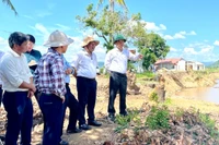 Kiểm tra tiến độ thực hiện dự án kè chống sạt lở bờ sông, suối tại Ia Pa