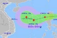 Áp thấp nhiệt đới sắp mạnh lên thành bão di chuyển 15 km/giờ hướng vào biển Đông