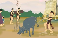 Con trâu trong đời sống đồng bào Tây Nguyên