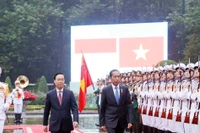 Chủ tịch nước Võ Văn Thưởng chủ trì lễ đón Tổng thống Indonesia Joko Widodo 