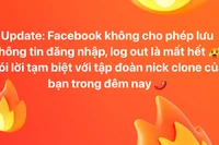 Facebook gặp lỗi chỉ được đăng nhập một thiết bị